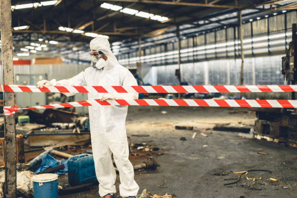 Professional Crime Scene Cleanup technician working in Arlington, VA